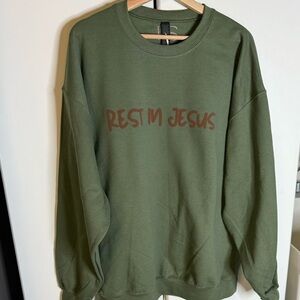 Green Crewneck Sweater